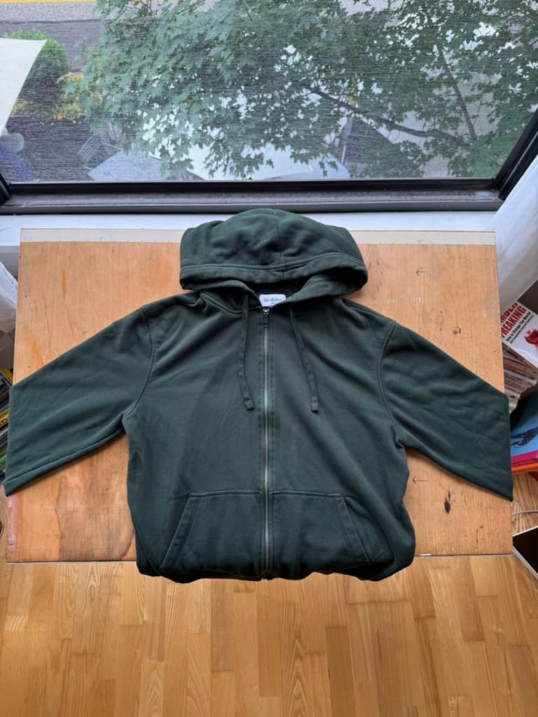 Green Zip-Up Hoodie